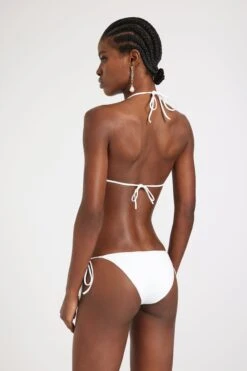 ERMANNO SCERVINO White Bikini With Triangle And Chantilly Lace -Angelina Store D464Y713LVY 10601 04 84284c5e 7d94 4ed6 a53a 4742e888edec