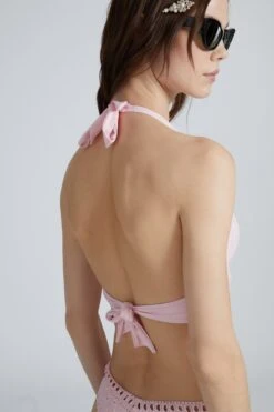 ERMANNO SCERVINO Triangle Top With Halter Neckline And Matching Sangallo Detail And Floral Embroidery -Angelina Store D464Y720GQX 10601 03 a8efe75e 5168 4d36 80c1 63f0cb616924