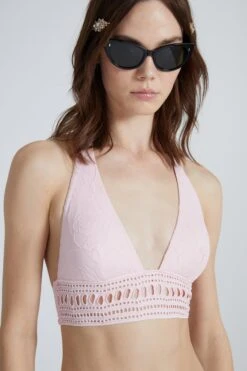 ERMANNO SCERVINO Triangle Top With Halter Neckline And Matching Sangallo Detail And Floral Embroidery -Angelina Store D464Y720GQX 10601 04 a89a6550 723f 43f2 b87c 2abb1dcae036