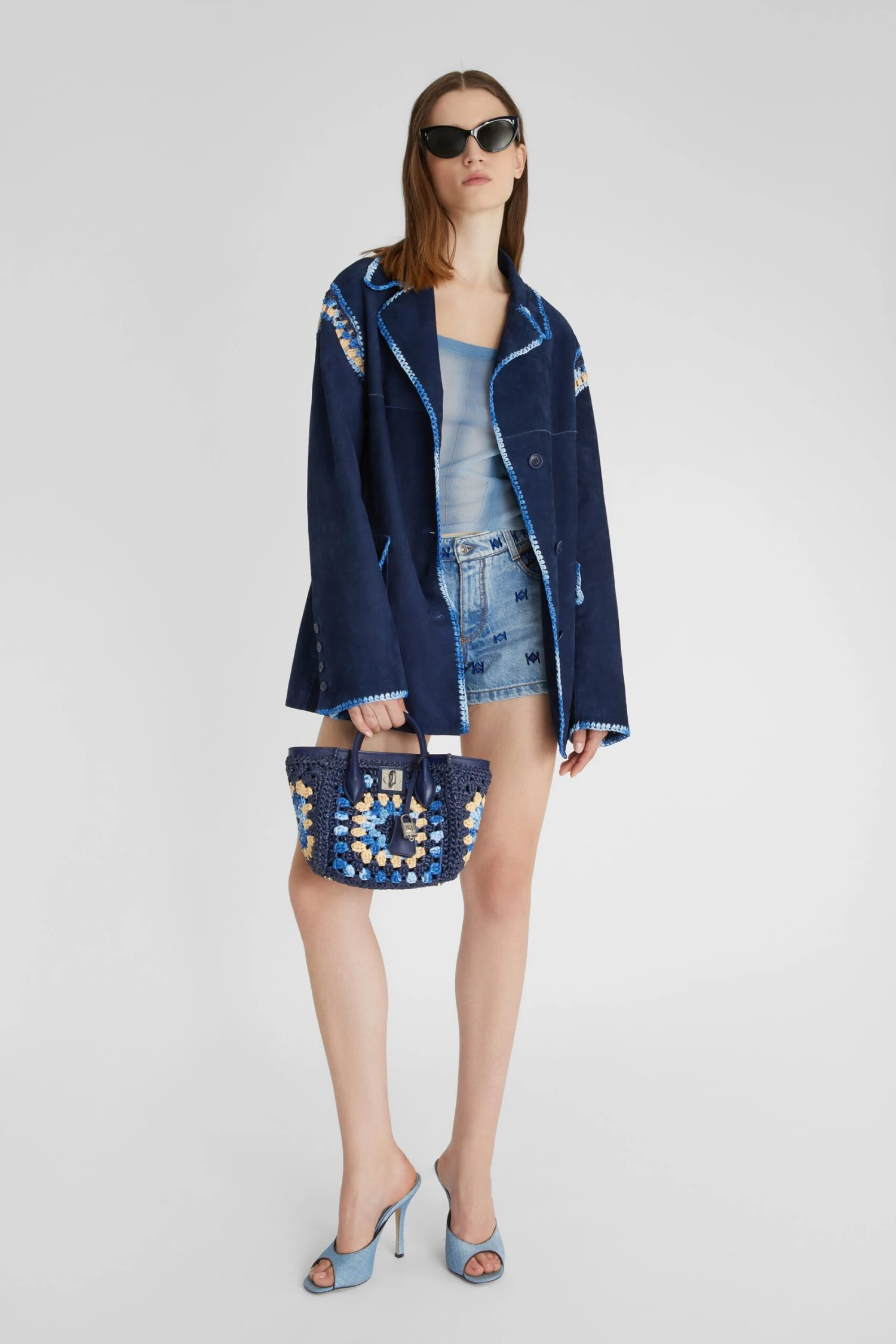 ERMANNO SCERVINO Cotton Blend Tank Top With Organza Effect And Shaded Print 4 ERMANNO SCERVINO Cotton Blend Tank Top With Organza Effect And Shaded Print - Image 2