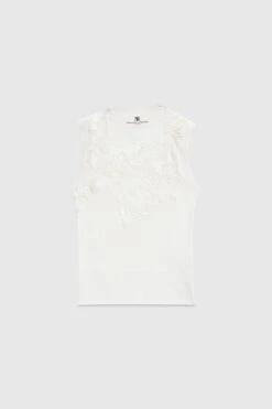 ERMANNO SCERVINO Viscose Blend Top With Lace