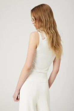 ERMANNO SCERVINO Viscose Blend Top With Lace -Angelina Store D465L332APLGIKT 14800 04