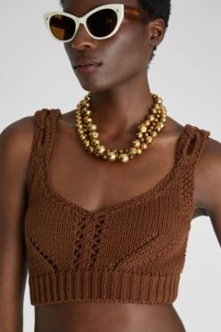 ERMANNO SCERVINO Pure Cotton Top Made By Hand -Angelina Store D465L338OQI 91230 03