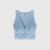 ERMANNO SCERVINO Boxy Vest Top In Pure Cashmere With Lace -Angelina Store D465L342APPYU M4607 01