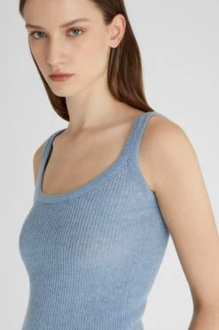 ERMANNO SCERVINO Pure Cashmere Top With Pearl Stitch Weave -Angelina Store D465L345NKM M4607 05