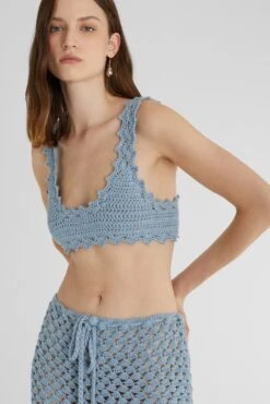 ERMANNO SCERVINO Light Blue Bra In Pure Cotton Handmade 9 ERMANNO SCERVINO Light Blue Bra In Pure Cotton Handmade -Angelina Store D465L349FMTJJ M4605 03 62fe19dd 6929 4b88 824d 26e7cd1abf4c