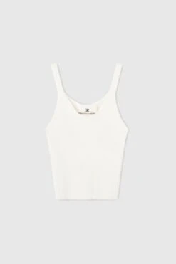 ERMANNO SCERVINO Ribbed Tank Top With Thin Strap