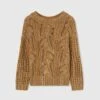 ERMANNO SCERVINO Cotton Blend Sweater With Braids, Nets And Crystals 2 ERMANNO SCERVINO Cotton Blend Sweater With Braids, Nets And Crystals -Angelina Store D465M310CTMQV 60920 01