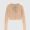 ERMANNO SCERVINO Knitted Cotton Cardigan With Hand-embroidered Micro Crystals -Angelina Store D465N700RRXV 41112 01 16222a5e c392 4dc4 8786 93d23c0d8f73