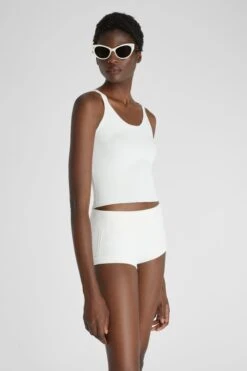 ERMANNO SCERVINO Ribbed Knit Shorts -Angelina Store D465P306HVT 10602 03