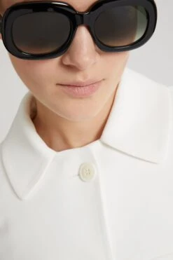 ERMANNO SCERVINO Single-breasted Short Jacket In Technical Fabric -Angelina Store D466I740ILM 14800 04 51fcee85 7638 4d59 8648 22f28aa7154e