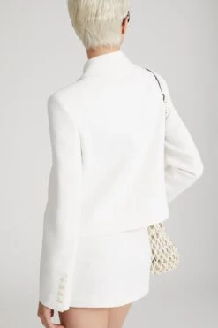 ERMANNO SCERVINO Single-breasted Short Jacket In Technical Fabric -Angelina Store D466I740ILM 14800 05 2e562ec4 c250 45c2 9ef8 3485bd9d0d97