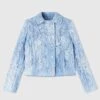 ERMANNO SCERVINO Short Double-breasted Jacket In Devore With Floral Motif And Denim Print -Angelina Store D466I750QMV S4217 01 4c27fcaf 22a9 47d2 bf71 dbf805ea5cfa