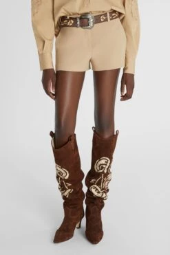 ERMANNO SCERVINO Viscose Blend Shorts With Welt Pockets -Angelina Store D466P324ILM 60920 03