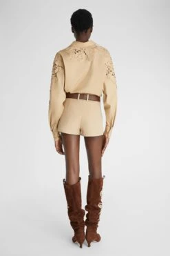 ERMANNO SCERVINO Viscose Blend Shorts With Welt Pockets -Angelina Store D466P324ILM 60920 04