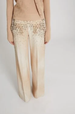 ERMANNO SCERVINO Wide Trousers In Marocain Denim Print With Bead Embroidery. -Angelina Store D466P708REEMY S4681 03 d8b14742 b63a 4399 9b35 e2a2d31a793f