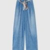 ERMANNO SCERVINO Palazzo Jeans With Contrasting Stitching And Sash 2 ERMANNO SCERVINO Palazzo Jeans With Contrasting Stitching And Sash -Angelina Store D467P706CBFRQ 94037 01 f1c1be3e 56b1 42eb b992 60f8fd54d236