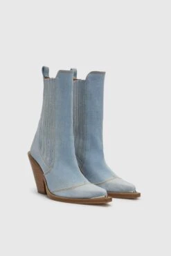 ERMANNO SCERVINO Low Denim Texan With Metal Toe Cap -Angelina Store D468Z360QNJ 64021 03 e1944af5 3aa1 4f6c 935b 53d69bdf88db