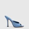 ERMANNO SCERVINO Jeans-effect Silk Satin Mule -Angelina Store D468Z430EMY S4217 01