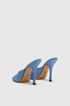 ERMANNO SCERVINO Jeans-effect Silk Satin Mule -Angelina Store D468Z430EMY S4217 04