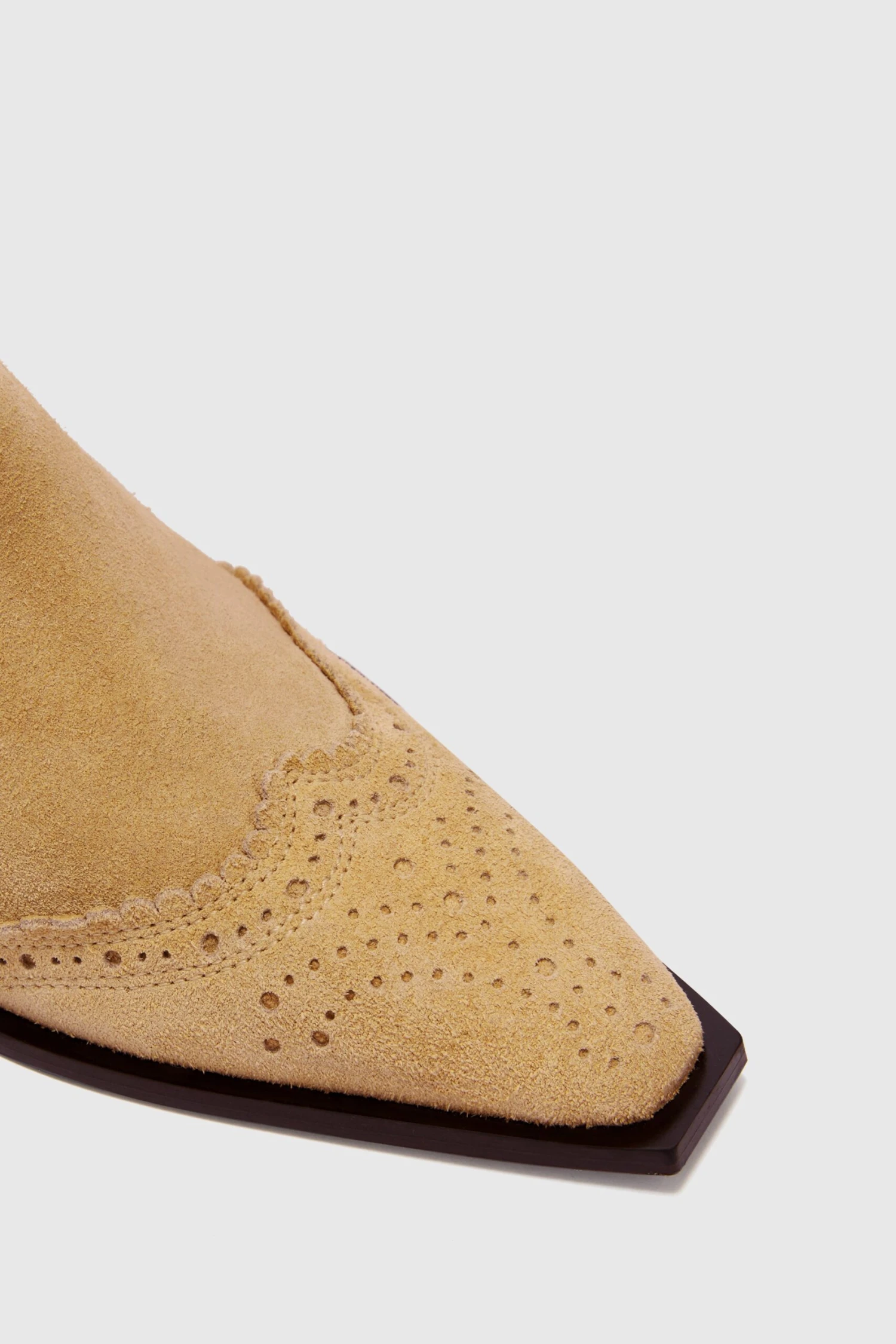 ERMANNO SCERVINO New Suede Texan Boot With Comma Heel And Side Elastic 6 ERMANNO SCERVINO New Suede Texan Boot With Comma Heel And Side Elastic - Image 4