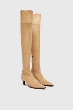 ERMANNO SCERVINO New Over-the-knee Suede Texan -Angelina Store D468Z760OKR W4603 03