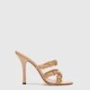 ERMANNO SCERVINO Silk And Viscose Satin Mule With Straps -Angelina Store D468Z820EZK 71320 01 66a7df2e 8740 4e25 8cdc 75bbd600358f
