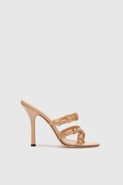 Angelina Store 28 ERMANNO SCERVINO Silk And Viscose Satin Mule With Straps