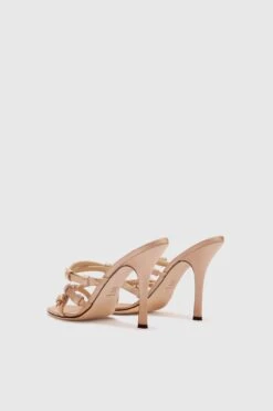 ERMANNO SCERVINO Silk And Viscose Satin Mule With Straps -Angelina Store D468Z820EZK 71320 04 07009e99 23f4 466d ac75 78e745a8928c