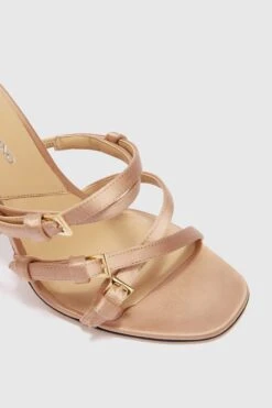 ERMANNO SCERVINO Silk And Viscose Satin Mule With Straps -Angelina Store D468Z820EZK 71320 05