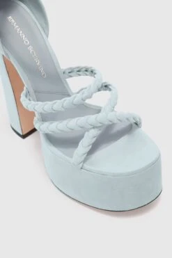 ERMANNO SCERVINO Platform In Light Blue Nuvolato Suede With Hand-woven Straps 8 ERMANNO SCERVINO Platform In Light Blue Nuvolato Suede With Hand-woven Straps -Angelina Store D468Z840OKR W4601 05 e922c827 740d 40f2 82d3 207db15df68c