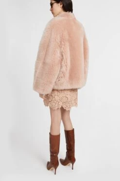 ERMANNO SCERVINO Lambskin Leather Over Jacket With Leather And Gold Metal Details. -Angelina Store D470I311ZEV 51512 04 f3d9a1fd 40e2 433c b345 b25e81bcd771