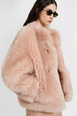 ERMANNO SCERVINO Lambskin Leather Over Jacket With Leather And Gold Metal Details. -Angelina Store D470I311ZEV 51512 05 5b379a7c 7ecf 4943 ad5d 31ec15bd20bc