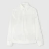 ERMANNO SCERVINO Stretch Silk Shirt With Hand-embroidered Lace Insert -Angelina Store D472K355HKC 10602 01 f6589c72 94c1 4ba6 b5aa 1ab7a647ada2
