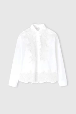 ERMANNO SCERVINO Cotton Shirt With Lace Detail