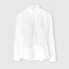 ERMANNO SCERVINO Cotton Poplin Shirt With Rebrode Lace Bustier -Angelina Store D472K363BQP 10601 01