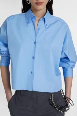 ERMANNO SCERVINO Pure Cotton Cropped Shirt -Angelina Store D472K366BQP 53930 04