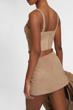 ERMANNO SCERVINO Suede Wrap Mini Skirt -Angelina Store D472O325ZSU 71316 05 0dd9048d 350b 4eb6 8418 3f334f1fcb84