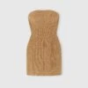 ERMANNO SCERVINO Short Bustier Dress In Wool Blend With Herringbone Pattern -Angelina Store D472Q320UAP T4702 01