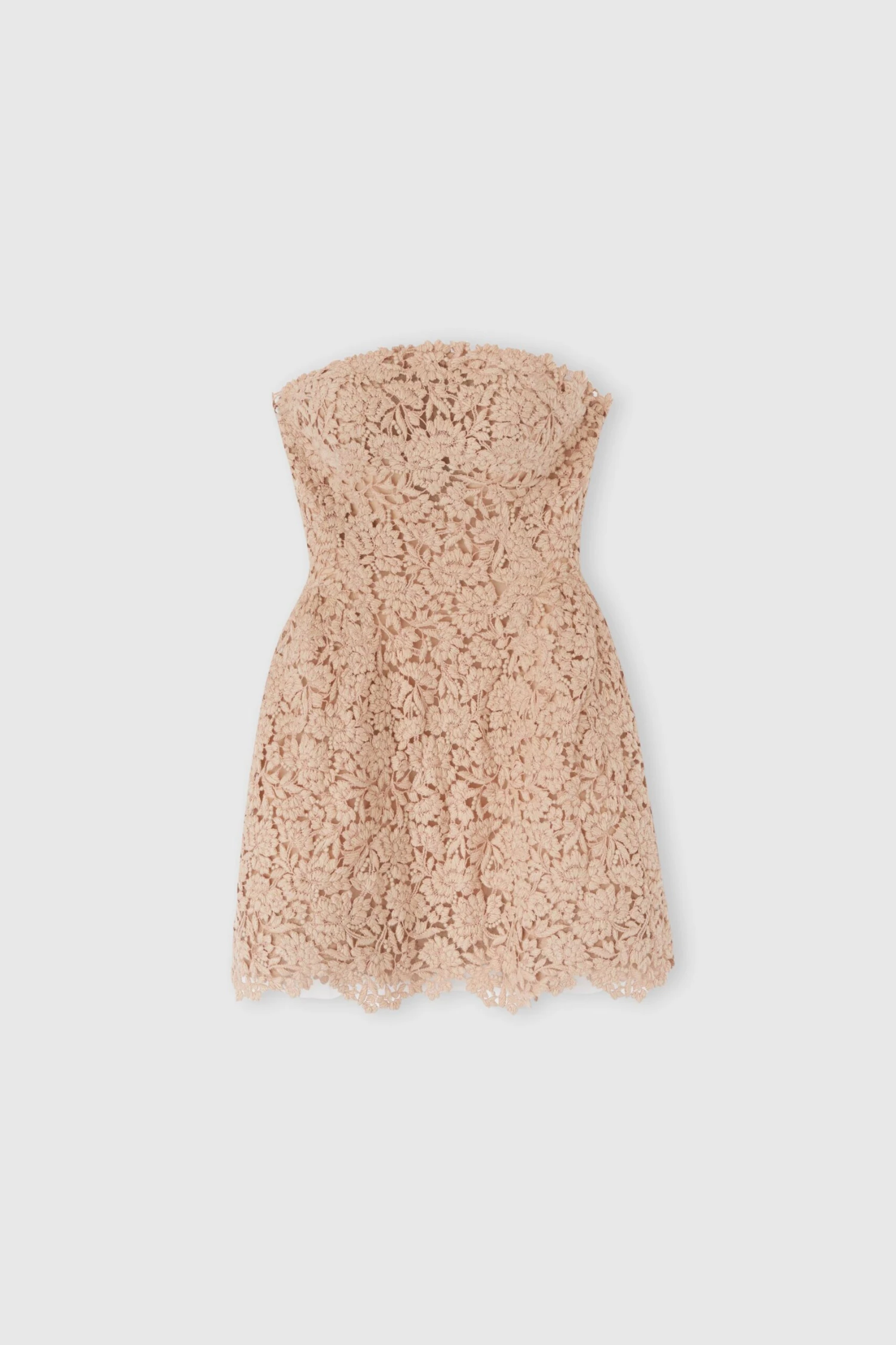 ERMANNO SCERVINO Bustier Dress In Wool Macrame Lace 3 ERMANNO SCERVINO Bustier Dress In Wool Macrame Lace