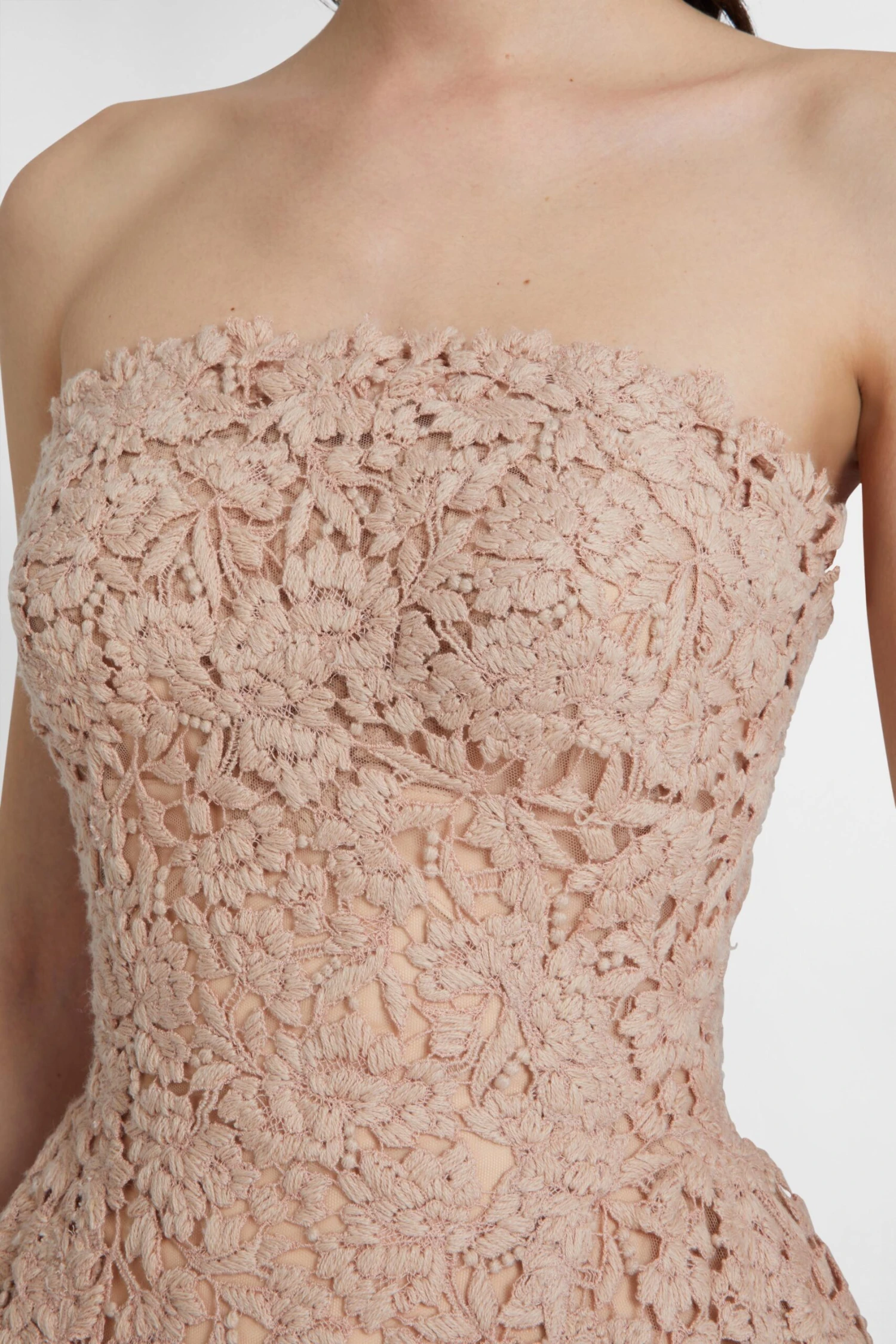 ERMANNO SCERVINO Bustier Dress In Wool Macrame Lace 6 ERMANNO SCERVINO Bustier Dress In Wool Macrame Lace - Image 4