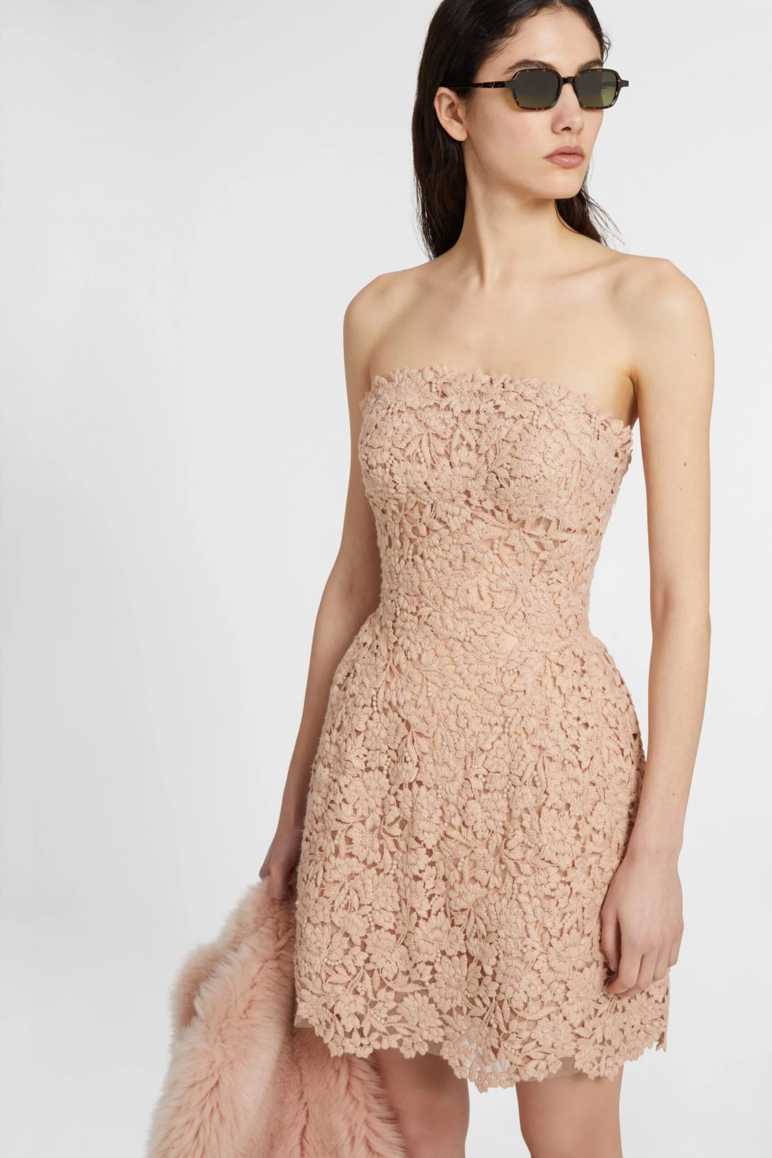 ERMANNO SCERVINO Bustier Dress In Wool Macrame Lace 8 ERMANNO SCERVINO Bustier Dress In Wool Macrame Lace - Image 6
