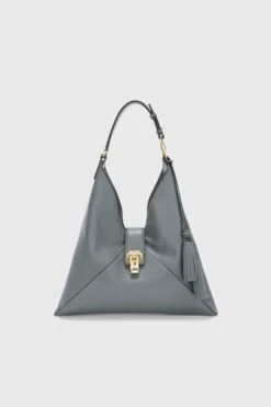 ERMANNO SCERVINO Dudu Bag In Smooth Dark Grey Calfskin