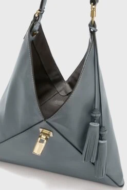 ERMANNO SCERVINO Dudu Bag In Smooth Dark Grey Calfskin -Angelina Store D473S303WNR 84105 05