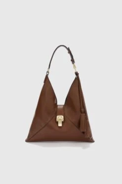 ERMANNO SCERVINO Dudu Bag In Smooth Brown Calfskin
