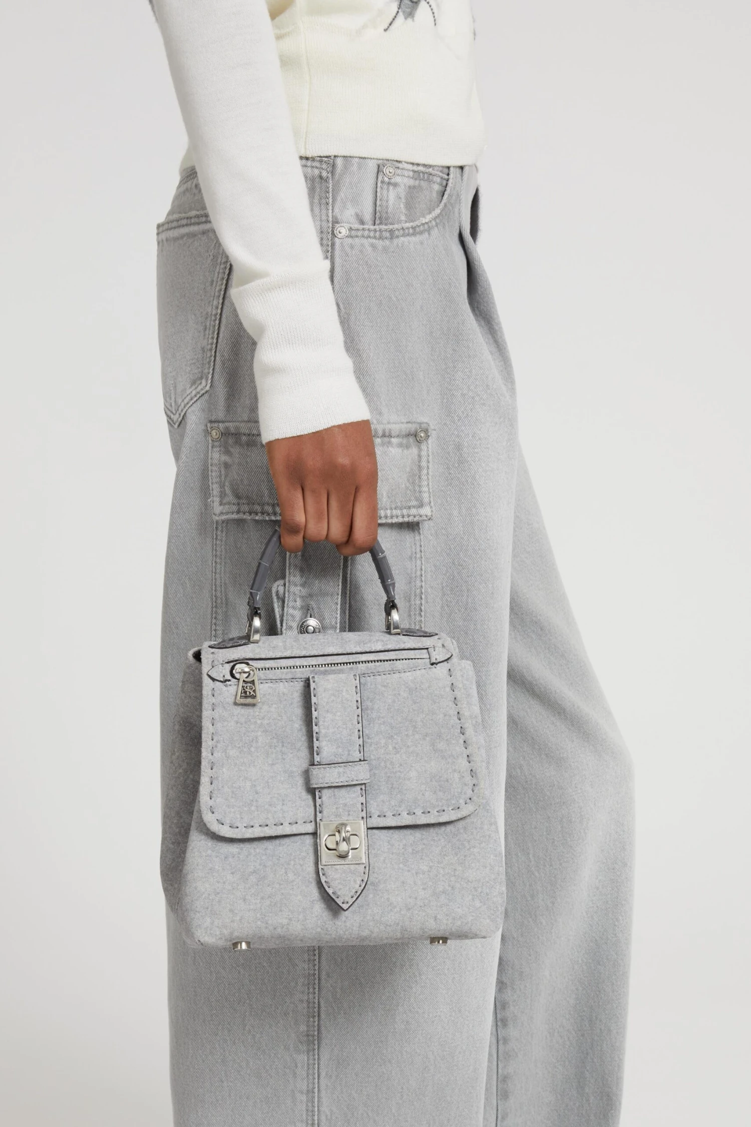 ERMANNO SCERVINO Liza Bag In Printed Crust Melange Cloth 4 ERMANNO SCERVINO Liza Bag In Printed Crust Melange Cloth - Image 2