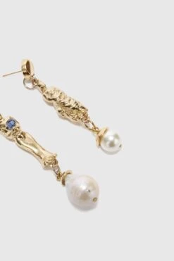 ERMANNO SCERVINO Earrings With Sculptural Pendants And Pearls -Angelina Store D473X302PMB ORLBJ 03