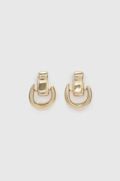 ERMANNO SCERVINO Small Gold Half-hoop Earrings