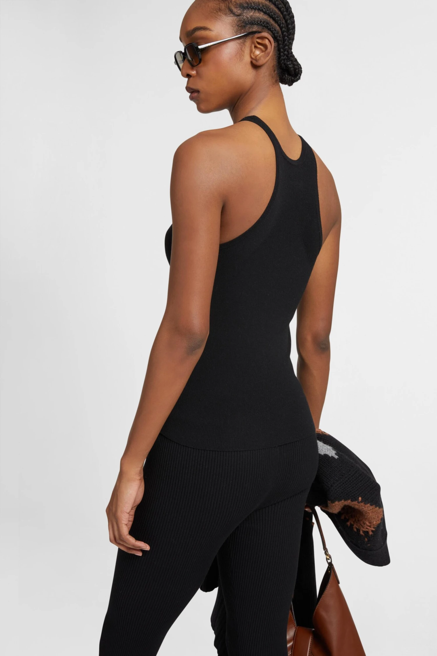 ERMANNO SCERVINO Black Viscose Blend Halterneck Tank Top 7 ERMANNO SCERVINO Black Viscose Blend Halterneck Tank Top - Image 5