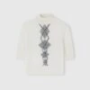 ERMANNO SCERVINO Merino Wool Top With Argyle Motif And Baguette Crystals -Angelina Store D475L320RCTATQ B4706 01 55e87600 7ae9 4931 aa5d 262444a180b2